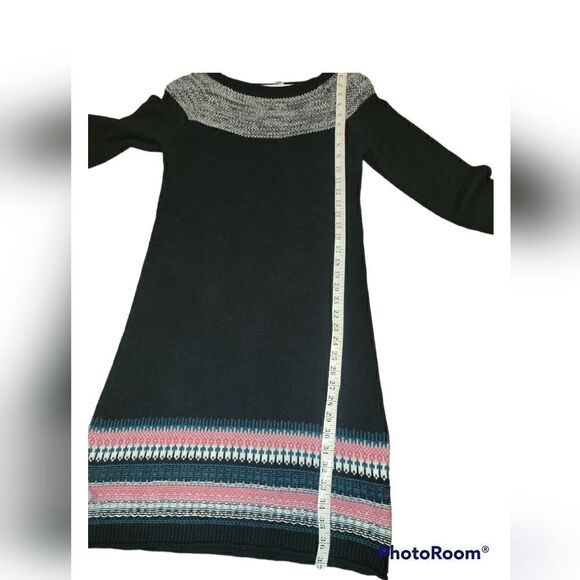 Athleta Fair Isle Long Sleeve Cashmere Blend Sweater Dress S - Picture 11 of 14